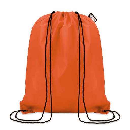 Školská taška so sťahovacou šnúrkou RPET SHOOPPET (oranžová)