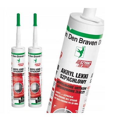 Den Braven svetlý akrylový tmel FAST 280 ml