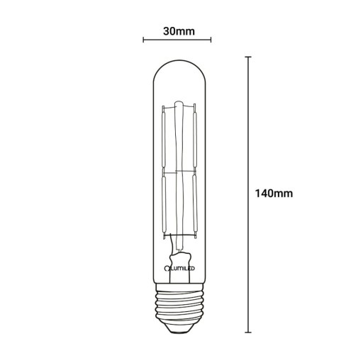 E27 LED žiarovka 6W 660lm 2200K Warm Filament