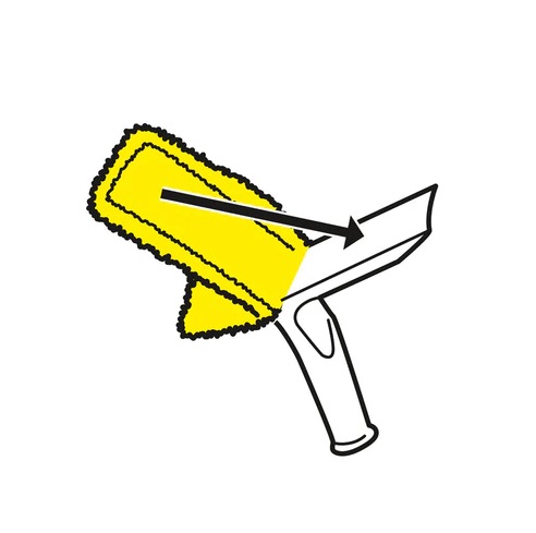 Podložka z mikrovlákna do podložky KARCHER WV2 WV5 Premium Plus 2.633-130 WVP10 na suchý zips