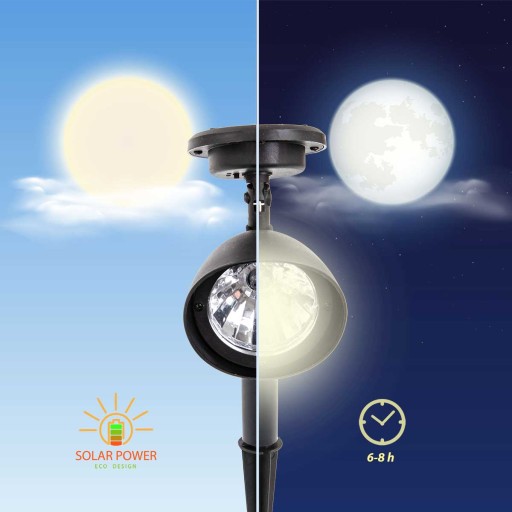 SOLAR záhradné svietidlo REFLECTOR 3 vstavané LED