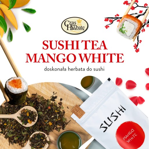 MANGO WHITE biely listový čaj 35g Sushi Tea