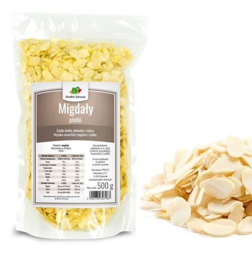 MANDĽOVÉ VLOČKY ČERSTVÉ krájané mandle 500g