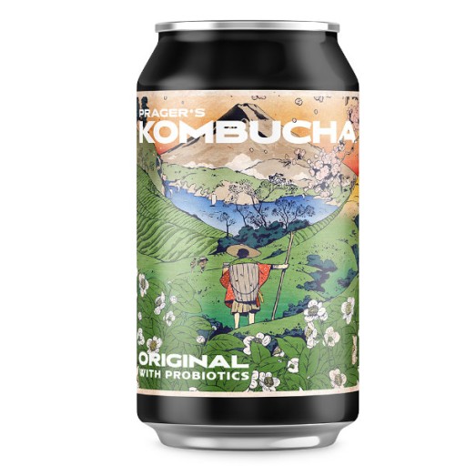 Prager's kombucha Original plechovka 330ml