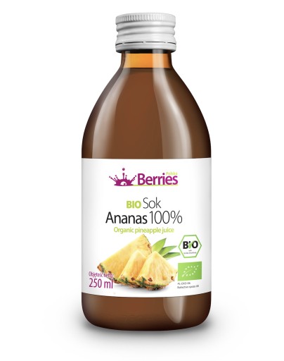 Bio ananásový džús 100% bio ananásový džús 250 ml