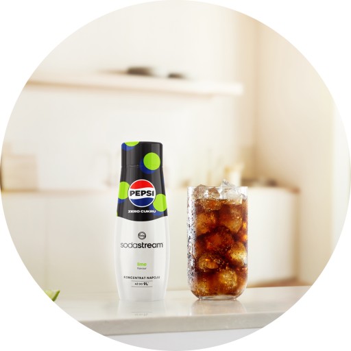 SodaStream PEPSI MAX LIMETOVÝ sirupový koncentrát do vody 440 ml