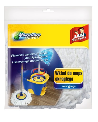 SKLÁPACIA VLOŽKA DO OTOČNÉHO MOPU okrúhleho MIKROVLÁKNA Jan Niezbędny