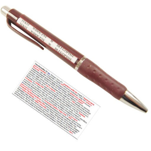 PEN na podvádzanie poznámok skúška test štúdia skúška, bordová