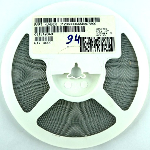 Keramika 0,33 uF 330 nF 50V DC 10% 20ks.