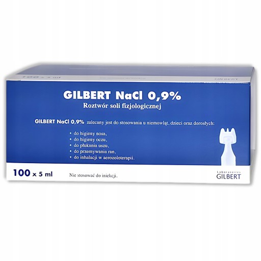 SADA 20 x GILBERT FYZIOLOGICKÁ SOĽ 20 x 5ml Pre DETI A DOSPELÝCH