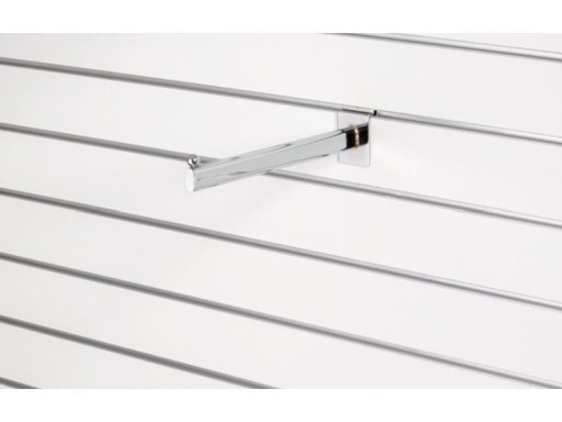 PRIAMY VEŠIAK NA RAMENO OVÁLNY SLATWALL SPACEWALL 40CM CHROM