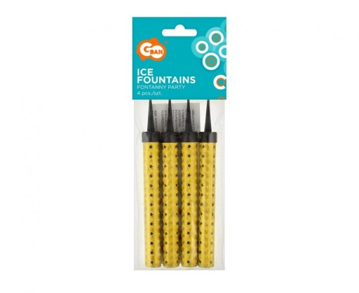 RACA FONTÁNA TORTA FONTÁNA 12cm ZLATÁ (4) ČERVENÁ PLAST