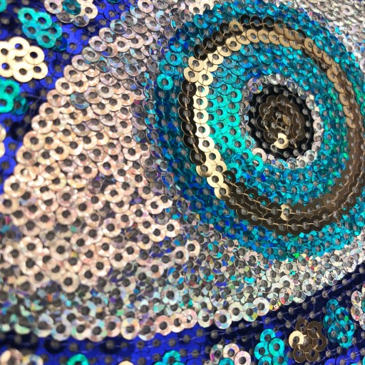 Nažehľovacia termo náplasť sequin Eye