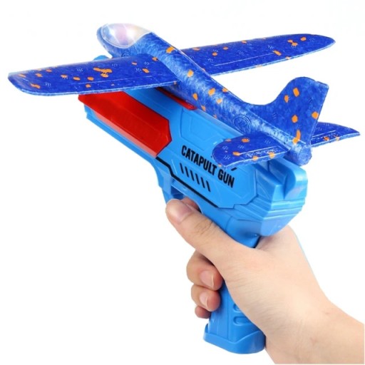 LAUNCHER GUN LAUNCHER Šípkový STYROFOAM LIETADLO S LED LAUNCHER