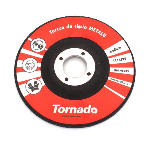 KOVOVÉ REZNÉ KOTÚČE 115x2,5mm vypuklé TORNADO