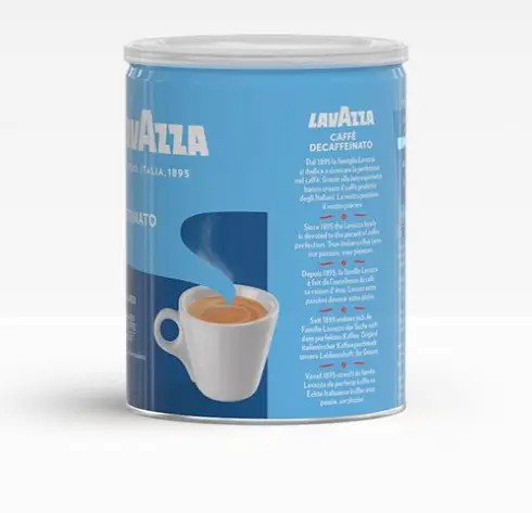 Lavazza bezkofeínová mletá káva 250 g