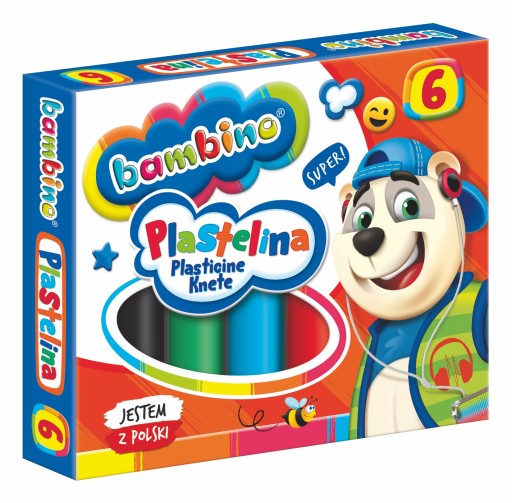 Bambino SCHOOL PLASTICINE 6 farieb x15g