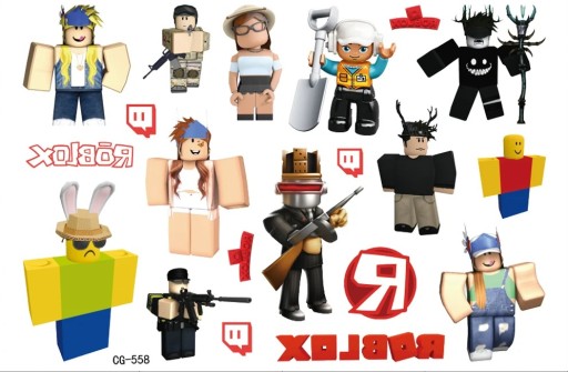 Umývateľné tetovanie pre deti ROBLOX CG558
