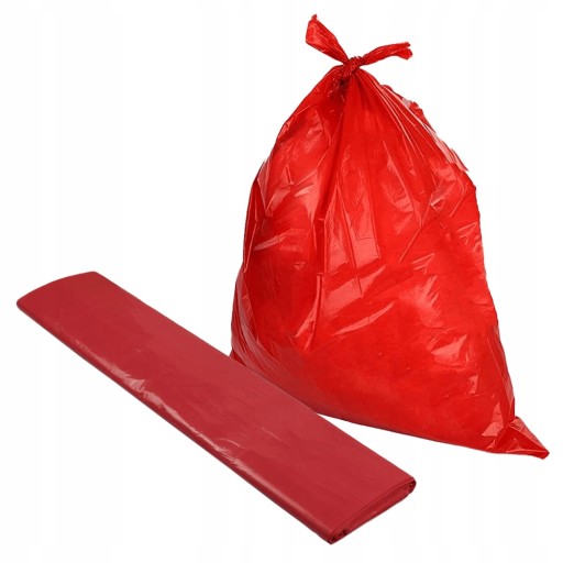 ČERVENÉ VRECKÁ NA ODPAD RECYKLOVANIA HDPE 70x110 0,033 25ks