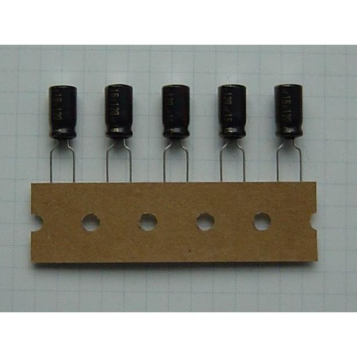 Elektrolytový kondenzátor 120uF 16V 6X11 105C FC x5