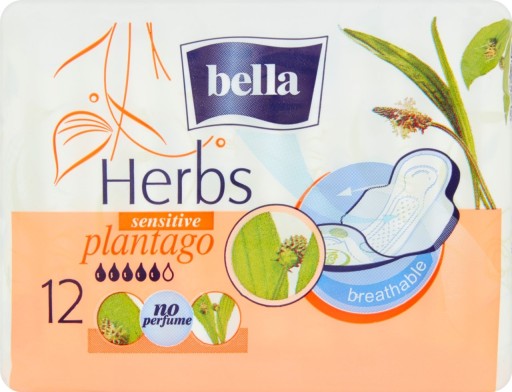 Bella Herbs Plantago hygienické vložky 12 kusov