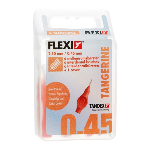TANDEX Flexi 0,45-2,5 mm 6 medzizubných kefiek.