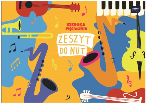 Hudobný zápisník B5/16 70g Wide Line Interprint