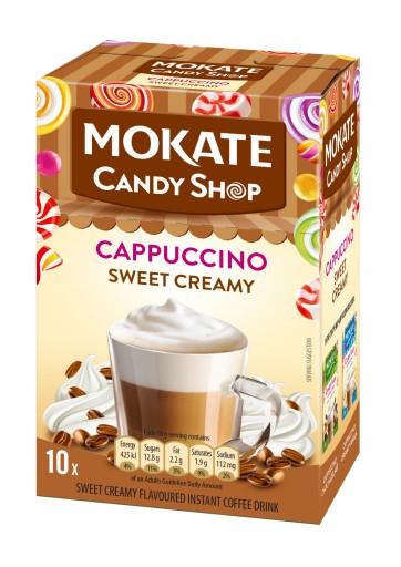 Kávový nápoj Káva Cappuccino Sladká pena Cukráreň 10T Mokate