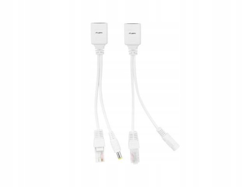 Pasívny adaptér POE DC 12V s káblami RJ45 + JACK