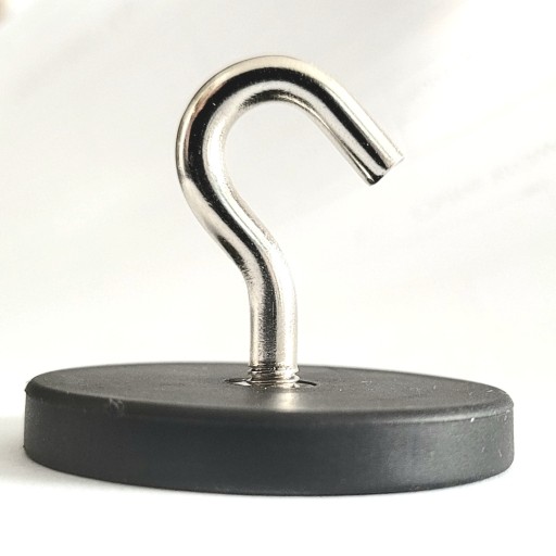D43K HAK neodymový držiak gumový magnet 43mm 10kg