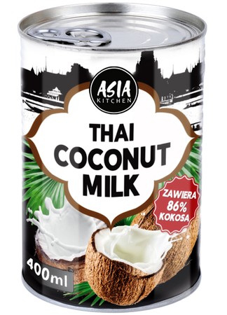 Kokosové mlieko 86% v 400ml plechovke - Asia Kitchen