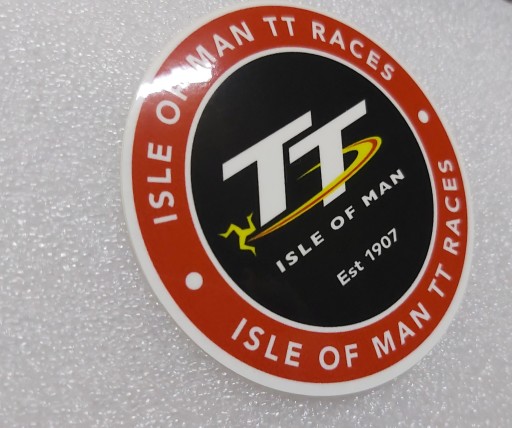 NÁLEPKA ISLE OF MAN TT RACES 6,8 x 6,8 cm