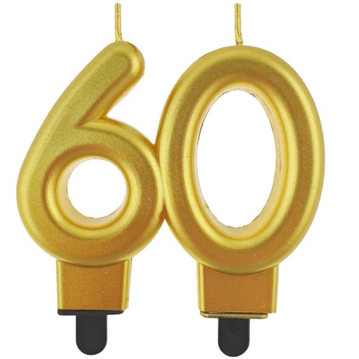 Torta SVIEČKA ČÍSLO 60 metalíza NARODENINY