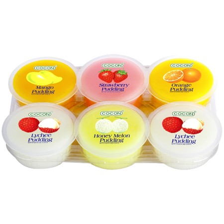 Ovocný puding s Nata de Coco, rôzne príchute 6x80g