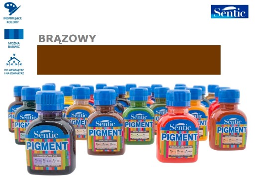 PIGMENT NA SMALTOVÉ FARBY, EMULZIA, 80 ml, HNEDÁ