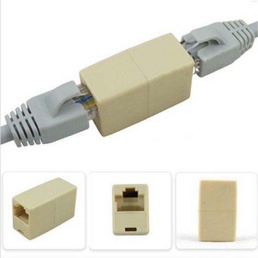 KONEKTOR, ADAPTÉR RJ45, 8P8C ZLATÝ ADAPTÉR