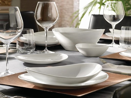 Steakový tanier 32x26 cm biely PROMETEO BORMIOLI