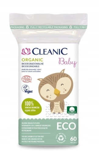 Cleanic ECO Baby set pre deti, podložky, tyčinky, vlhčené obrúsky