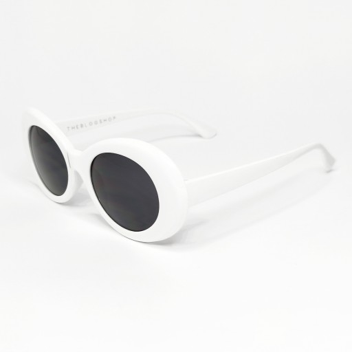 Kurt Cobain WHITE oválne vintage okuliare