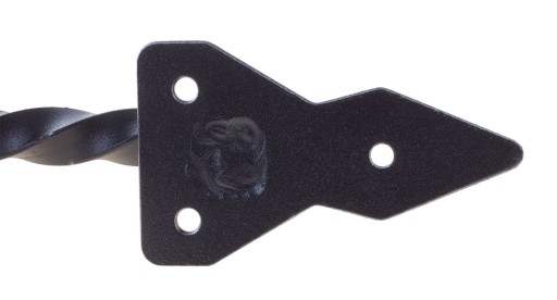 DEKORATÍVNA ČIERNA ÚCHYTKA PRE KNÚTOVÉ DVERE ÚCHYTKA 130mm