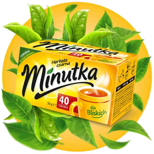 Čierny čaj Express 40T Biologicky odbúrateľný poľský čaj Minutka