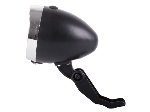 Lampa na bicykel city bike retro black lamp - CE