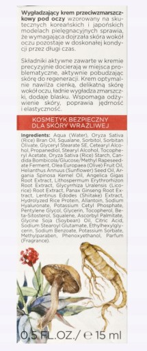 BIELENDA OČNÝ KRÉM PROTI VRÁSKAM 15ML