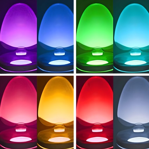 LED LAMPA PRE WC, SENZOR POHYBU A SVETLA
