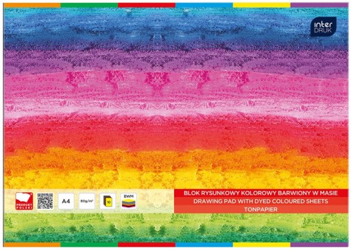 Interprint, farebný blok A4, 10 listov