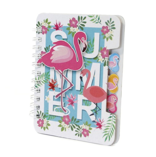 RING NOTEBOOK MINI DIÁR Flamingo