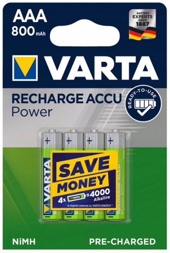 1x BATÉRIA VARTA R3 AAA 800mAh