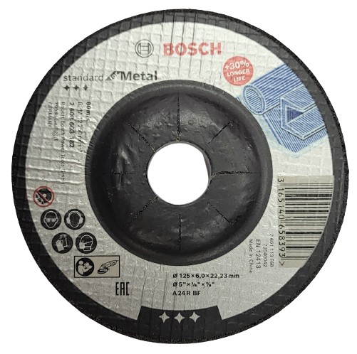 6mm brúsny kotúč na brúsenie 6mm hrubý Bosch Longer Life 125 2608603182