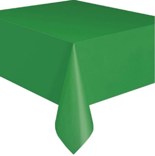 ZELENÉ fóliové prestieranie 137x276cm DEKORÁCIA NA PARTY STOL