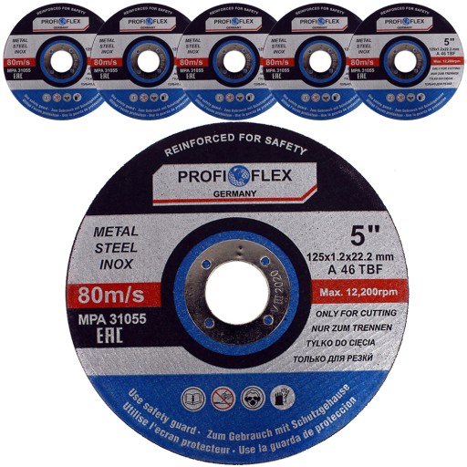 SHIELD INOX KOVOVÉ REZNÉ KOTÚČE 125x1,2mm PROFI PROFESIONAL x 10 KS